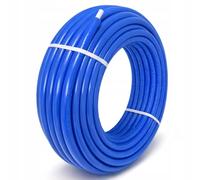 Tuyau multicouche Ø 16x2 mm - rouleau de 50 m avec mousse PE bleue de 6 mm - tuyau isolé pour chauffage, plancher chauffant et plomberie - durable et flexible