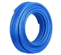 Tuyau multicouche Ø 16x2 mm - rouleau de 50 m avec mousse PE rouge de 6 mm - tuyau isolé pour chauffage, plancher chauffant et plomberie - durable, flexible et sûr