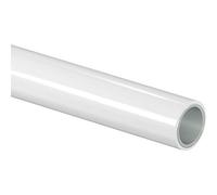 Tuyau multicouche PE-RT/AL/PE-RT avec barrière anti-diffusion d'oxygène 100% pour ACS et chauffage avec bouchons hygiéniques aux extrémités, blanc (référence 1013446)