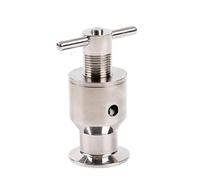 Tuyau OD 38mm virole OD 50.5mm SUS304 Tri pince sanitaire réglable soupape de sécurité de surpression 0-3.5 Bar soupape de ventilation d'échappement