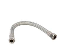 Tuyau Ondule En Acier Inoxydable Tuyau de plomberie durable en acier inoxydable 304, 50 cm/100 cm, DN8 3/8", raccord for chauffe-eau, tuyau ondulé(100cm)