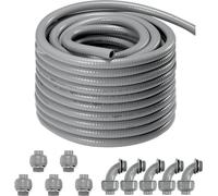 Tuyau ondulé en PVC 30,5m - Flexschlauch Isolierrohr - Wellrohr Schutzrohr 12,7mm - Tuyau de haute qualité pour le jardin et la construction
