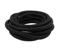 Tuyau ondulé ignifuge en PVC F-Lame ouvert, diamètre 19 mm, longueur 5 mètres, noir