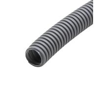 Tuyau ondulé isolé en PP, 11.6mm-34.5mm, tuyau de filetage, plastique, manchon protection, flexibilité(Gray,AD 25 x ID 20mm)