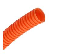 Tuyau ondulé isolé en PP de 10 mètres, fil fermeture, tuyau filetage, plastique, manchon protection flexible(Orange,AD 11.6 x ID 8mm)