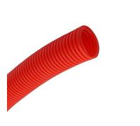 Tuyau ondulé isolé en PP de 10 mètres, fil fermeture, tuyau filetage, plastique, manchon protection flexible(Red,AD 11.6 x ID 8mm)
