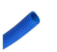 Tuyau ondulé isolé en PP de 10 mètres, fil fermeture, tuyau filetage, plastique, manchon protection flexible(Blue,AD 21.2 x ID 17mm)