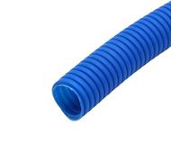 Tuyau ondulé isolé en PP de 5 mètres, tuyau métallique 11.6mm à 34.5mm, filetage, plastique, manchon protection flexible(Blue,AD 28.5 x ID 23mm)