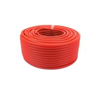 Tuyau ondulé isolé en PP, tuyau de filetage, plastique, manchon protection rouge, flexibilité 11.6mm-34.5mm(AD28.5mm x 1 meter)
