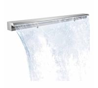Tuyau ondulé pour l'extérieur, Durable 304 Cascade d'acier Inoxydable Spillway - 80cm en Cascade Lisse Lame Facile Installation pour Les étangs extérieurs Caractéristiques de l'eau Jardin