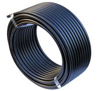 Tuyau PEHD Tuyau d’eau Conduite d’eau Tuyau en plastique Tuyau d’arrosage Tuyaux noir 25mm x 50Meter Schwarz