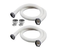 Tuyau Piscine, 2 Pièces Tuyau Pour Piscine Hors Sol, Tuyaux De Rechange PVC Flexible Pliable Résistant Pour Pompe De Filtration, Système De Drainage