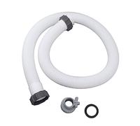 Tuyau piscine PVC flexible, tuyau souple 32mm, tuyau transparent durable, anti-fissure, connexion multi-usage, installation facile, adaptable pompe filtre, 1,5 m