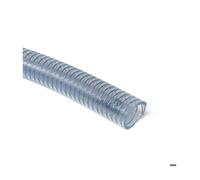 Tuyau plastique transparent aspiration spire acier Ø38, le mètre
