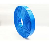 Tuyau plat Ø 76 mm | 3 pouces 50 mètres | Pression de service 5 bars | Pression d'éclatement de 15 bars | Tuyau en béton | PVC bleu