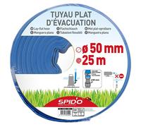 Tuyau Plat d’Évacuation SPID'O 25 m - Diamètre 50 mm - Résistance 4 Bars - Drainage Vide-Cave et Pompe