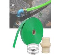 Tuyau plat de 65 mm, tuyau d'évacuation plat, long tuyau d'arrosage for pompe à eau de terrasse, étang, piscine, jacuzzi, irrigation(20meter)