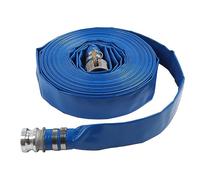 Tuyau plat en PVC, pompe haute pression Durable, tuyau de décharge pour piscine, bleu, 30m