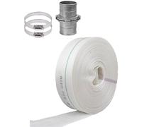 Tuyau plat en PVC pour transfert de feu et d'eau de piscine 7,6 cm, 10 à 100 m (20 m)