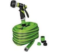 Tuyau plat 'Flatex' 15 mètres avec raccords et pistolets