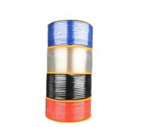 Tuyau pneumatique en polyuréthane PU 5 m/10 m/20 m, for compresseur d'air ou transfert de fluides, 4 mm, 6 mm, 8 mm, 10 mm, 12 mm(Transparent 20m,4x2.5mm)