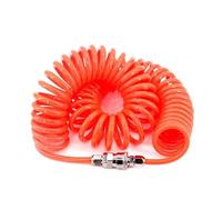 Tuyau pneumatique en polyuréthane, tuyau d'air en polyuréthane pour compresseur, outil d'air, tube spirale pneumatique haute pression, plusieurs diamètres, 3-15 M (10 x 6,5 avec connecteur, 12 M)