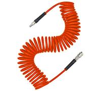 Tuyau pneumatique Tube PU Tuyau de compresseur d'air en polyuréthane 10 m Orange 6 mm Diamètre intérieur x 9,5 mm Diamètre extérieur 1/4" Raccord rapide européen