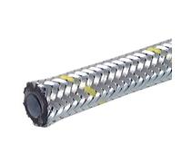 Tuyau pour huile et carburant avec tresse en acier zingué 5.5x9.5 mm 1 m