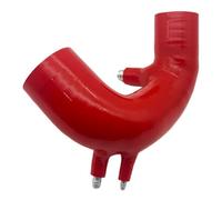 tuyau pour voiture Pièces adaptées au kit de tuyau d'admission en silicone pour Abarth 500 595 IHI Turbo, système d'admission haute performance, tube en silicone durite essence(Red With Logo)
