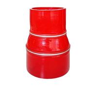 tuyau pour voiture Tuyau universel en silicone pour échangeur de chaleur, coupleur de tuyau d'admission turbo, réducteur droit, grand et petit connecteur durite essence(Red,ID65mm-80mm)