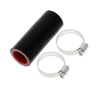 tuyau pour voiture Tuyau universel en silicone pour voiture avec colliers de serrage,diamètre intérieur 22/25/28/30/32/35 mm, longueur 76 mm, 0 degré durite essence(Black 76-30mm)