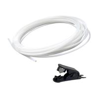 Tuyau PTFE de 10 m pour imprimante 3D-4 mm x 2,5 mm-Tube PTFE avec coupe-tuyau-Pour imprimante-Blanc