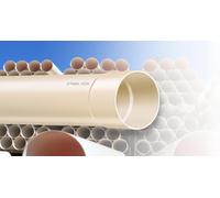 Tuyau PVC ivoire pour construction, 100 mm, diamètre 2 mètres, longueur