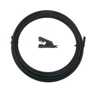 Tuyau Pvc Souple 1/4" matériel beige blanc noir de tuyau de PVC de tube de PE de 6.35mm for le système d'irrigation de kits de brumisation(10m Black)