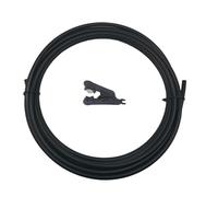 Tuyau Pvc Souple 1/4" matériel beige blanc noir de tuyau de PVC de tube de PE de 6.35mm for le système d'irrigation de kits de brumisation(15m Black)