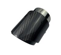 Tuyau Queue Silencieux Voiture pour BMW pour X6 pour F16 2015 2016 2017 2018 Embout D'échappement Voiture Tuyau Silencieux Fibre Carbone Mat Entrée 86mm(Glossy Black 2)