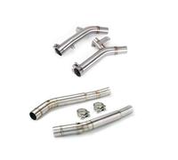 Tuyau raccordement central d'échappement Pour Pour Hayabusa GSX1300R GSXR1300 2008-2020, modification du tuyau d'échappement de moto côté gauche/droit, connexion silencieux 51 mm
