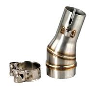 tuyau raccordement Connecteur de convertisseur de tuyau d'échappement de moto Slip-On GP, connecteur de soudage, adaptateur de tuyau de liaison de silencieux de 50,5 mm à 35,5 mm