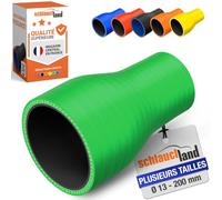 TUYAU RÉDUCTION EN SILICONE DI-Ø 16-11mm VERT 200°C Manchon Adaptateur | CHOIX TAILLES ET COULEURS | DURITE Air Suralimentation Liquide Eau Refroidissement Raccord Radiateur flexible D'Aspiration