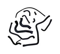 Tuyau refroidissement moteur Compatible Avec Benz Pour W126 420 500 560 SE SEC SEL Pièce Radiateur Moteur Réservoir D'eau Chauffage Liquide Refroidissement Durite D'air 1265014782 1265014682