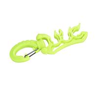 Tuyau régulateur de plongée, 3 couleurs, en plastique pour plongée sous-marine, double support de tuyau BCD avec crochet (jaune)