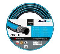 Cellfast Tuyau d'arrosage Smart 3 couches, flexible, résistant aux UV 1/2 pouce 50 m Noir/Bleu