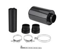 Tuyau reniflard d'admission d'air 1 Ensemble 76Mm 3 Pouces Universel Voiture Filtre Air Froid Alimentation Fibre Carbone Tuyau D'admission Fermé Kit Tuyaux D'induction