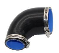 Tuyau reniflard d'admission d'air Tuyau Universel Silicone Connecteur 90 Degrés Grand Vers Petit Pour Refroidisseur Intermédiaire Voiture Coupleur D'admission Turbo Noir Plusieurs Tailles(63MM-76MM)
