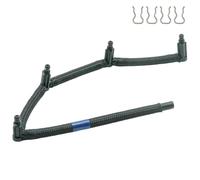Tuyau retour injecteur 162mm compatible pour Berlingo, C2, C3, C5, 206, 207 | Partner, Fiesta, C3 Picasso, C4, Jumpy, 3008, 307, 308, 407, 5008, Expert, Mini Cooper… - 1.6 HDi / TDCi / D - 1574Q5, 1574R2