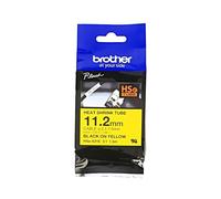 Tuyau rétractable HSE631E 11,2 mm 1,5 m jaune couleur de dessin : noir BROTHER