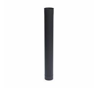 Tuyau rigide de 100cm émail noir mat Diamètre 125mm - 344014