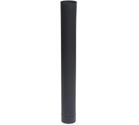 Tuyau rigide émaillé noir mat TEN - 100cm - Diamètre 153mm - Combustible bois