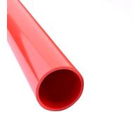 tuyau rigide rond de PVC, Pack Of 2 Red PVC Pipes For Aquarium And Irrigation, Multiple Sizes 49-50cm(2pcs 50mm set)