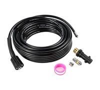 Tuyau robuste de 15 m/20 m compatible avec les nettoyeurs haute pression Karcher, pour une utilisation intensive et une performance durable (15 m)